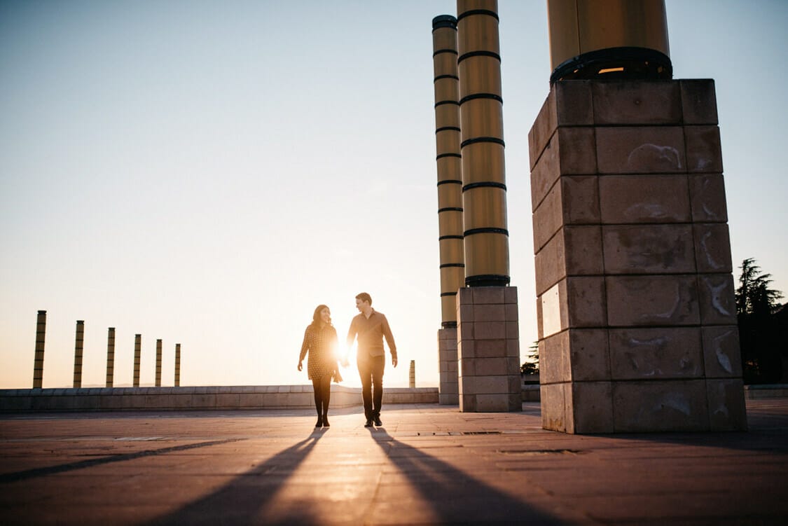 Coupleshoot Barcelona Montjuic Engagement Wedding 012