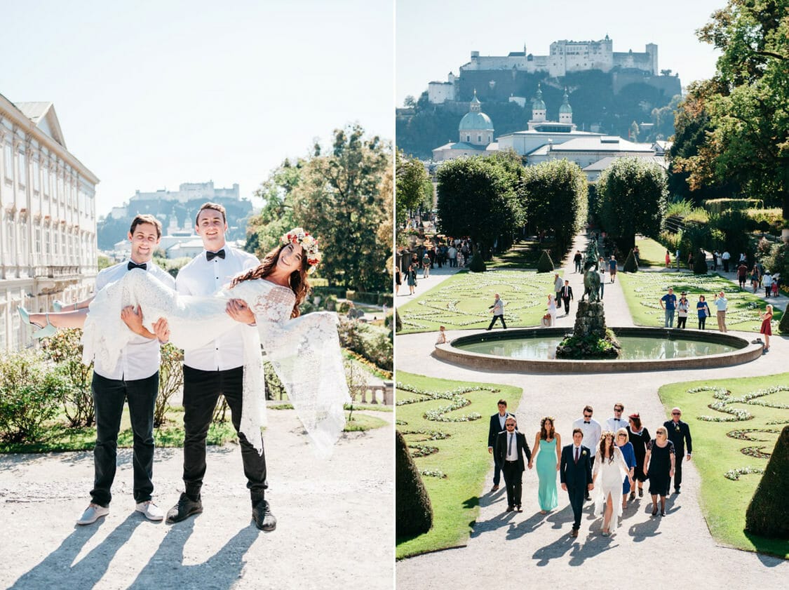 Elopement Hochzeit Salzburg Schloss Mirabell Marmorsaal Mirabellgarten 013