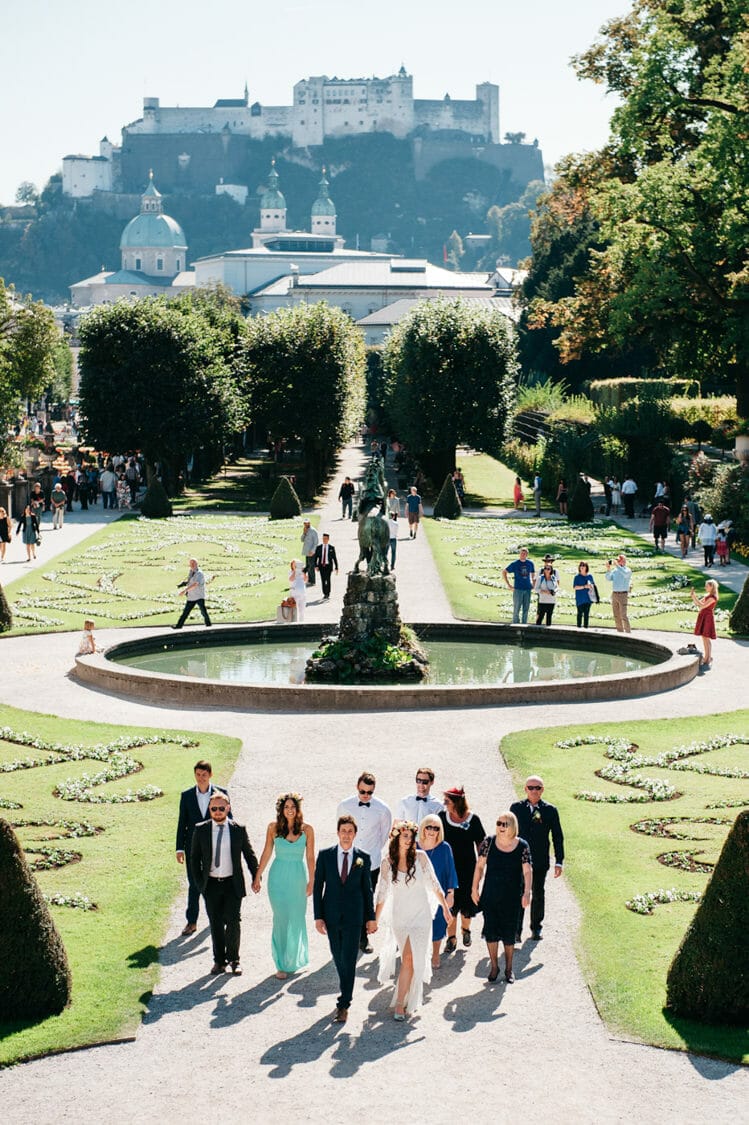 Elopement Hochzeit Salzburg Schloss Mirabell Marmorsaal Mirabellgarten 015