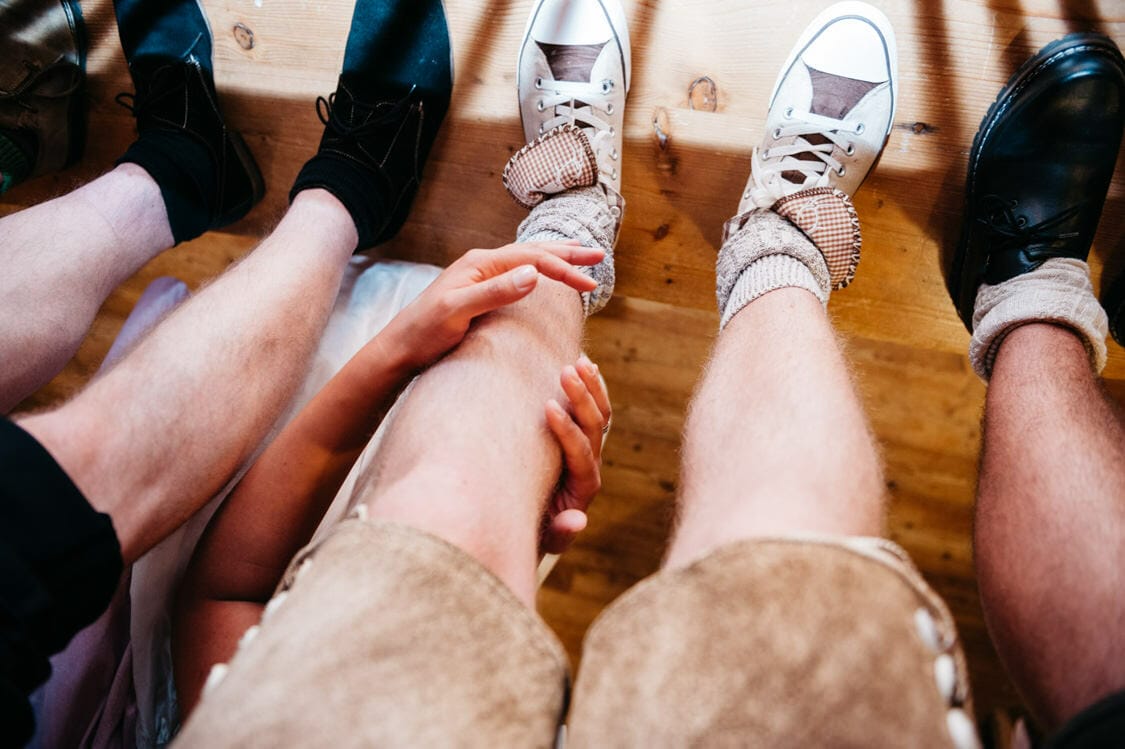 Hochzeitsfotograf Salzburg Abtenau Sonnleitn Bauernhof Tracht Lederhose Dirndl 072